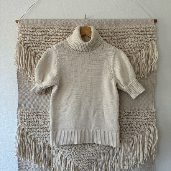 Adam Lippes Puff Sleeve Sweater - Picture 1 of 6